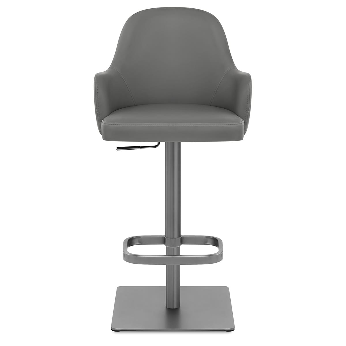 Sgabello Ecopelle Graphite - Antonia Grigio scuro