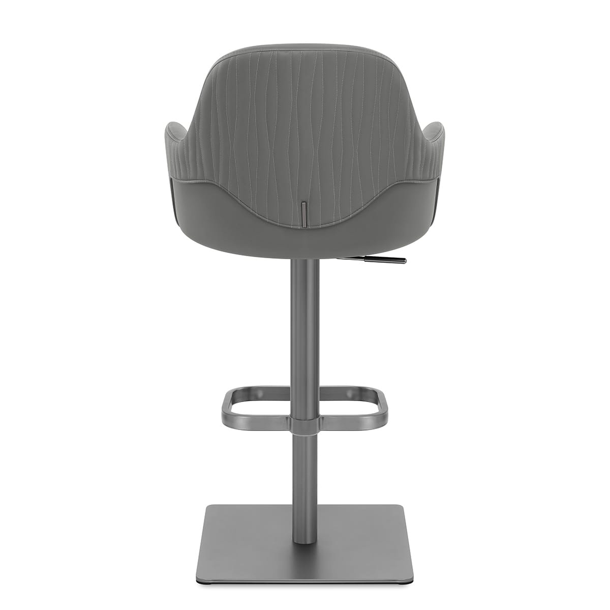 Sgabello Ecopelle Graphite - Antonia Grigio scuro