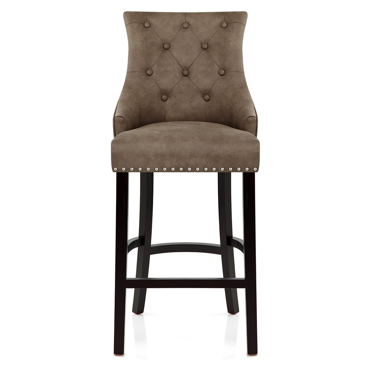 Kunstleder Barhocker - Ascot Braun