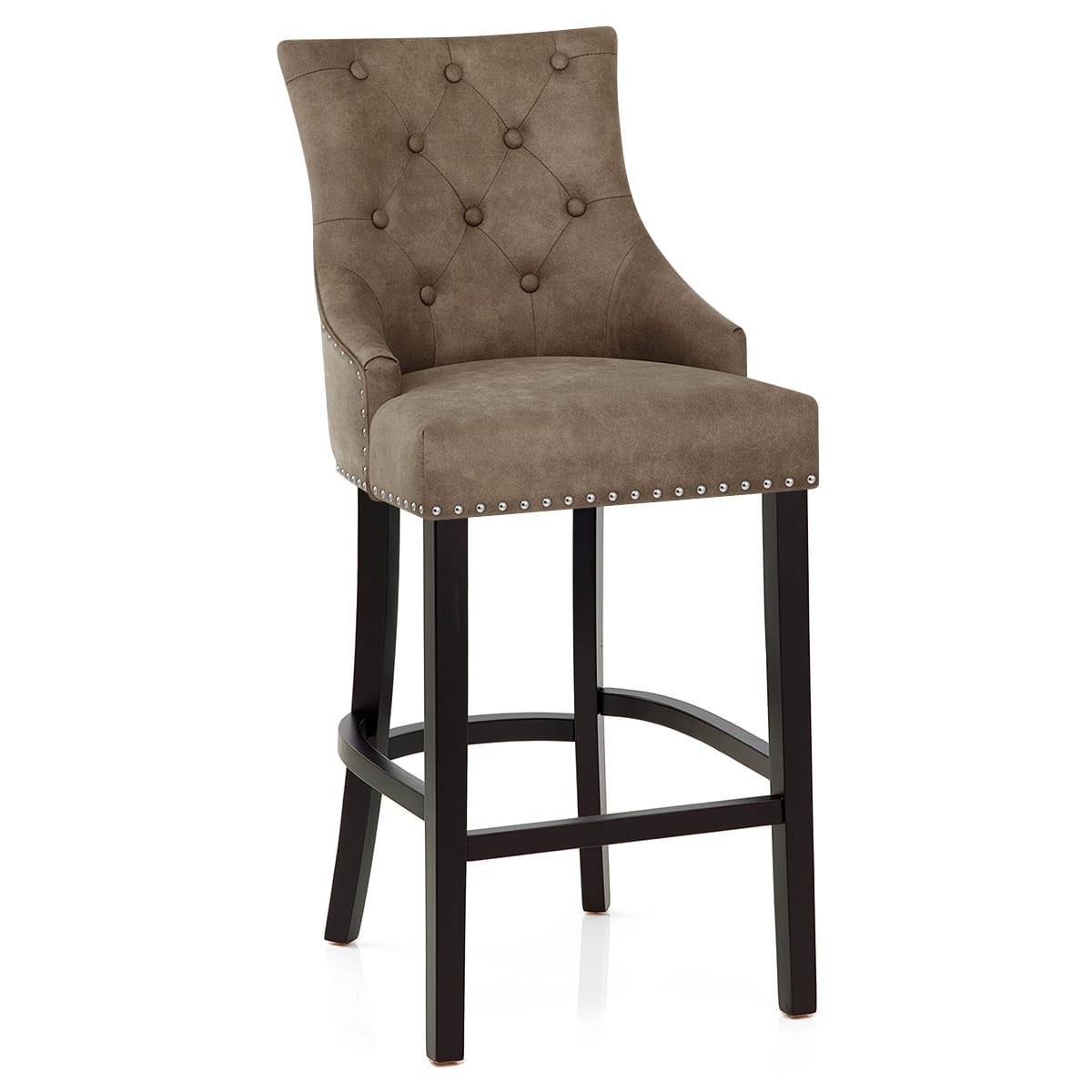 Kunstleder Barhocker - Ascot Braun