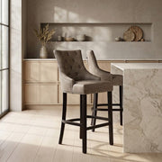Kunstleder Barhocker - Ascot Braun