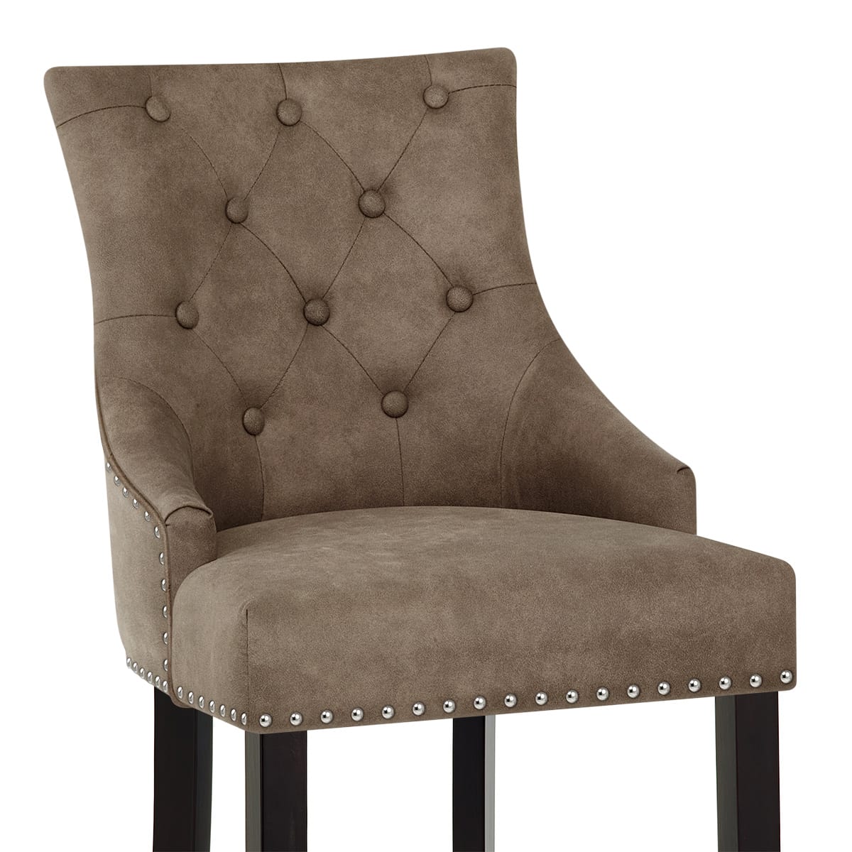 Kunstleder Barhocker - Ascot Braun