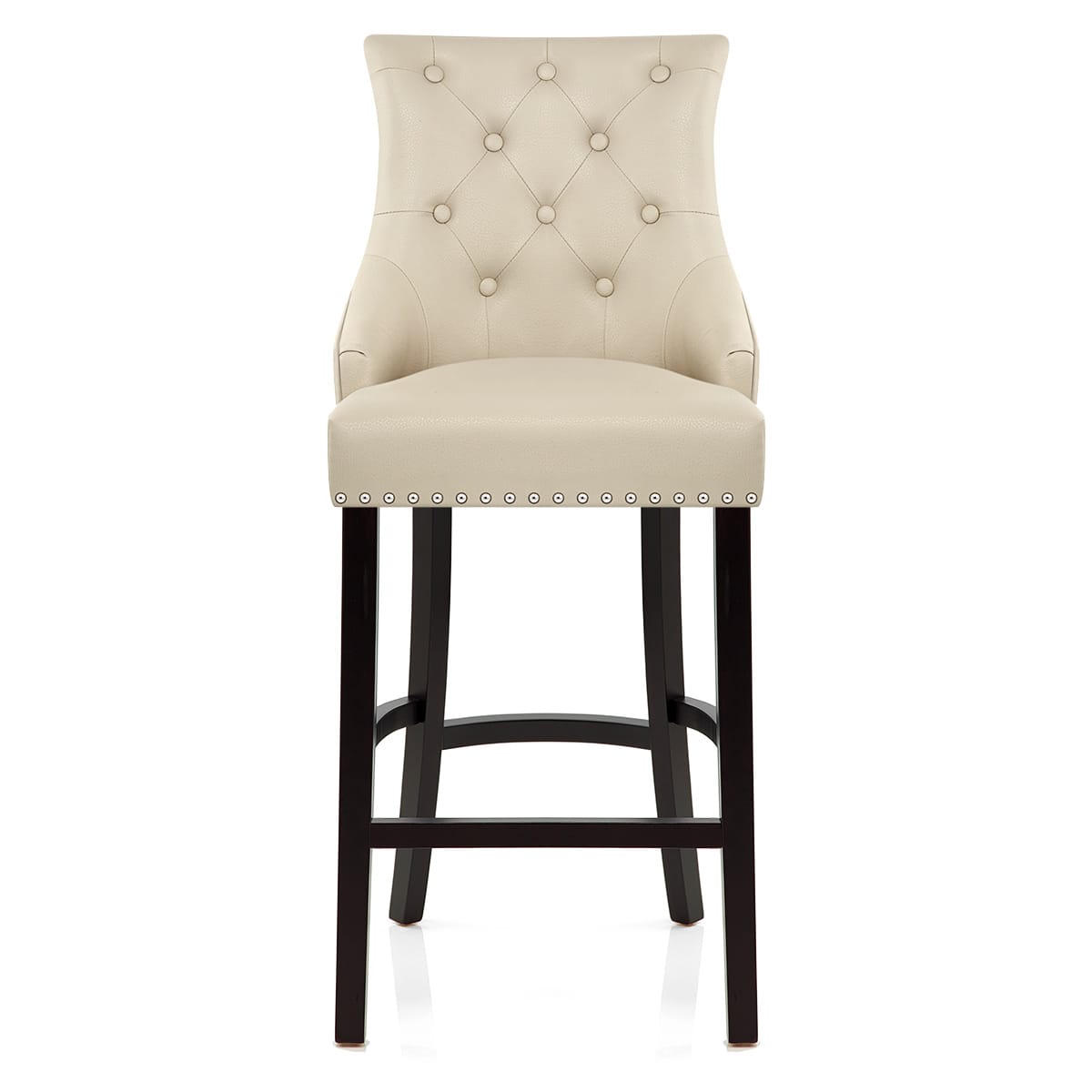 Lederfaserstoff  Barhocker - Ascot Beige