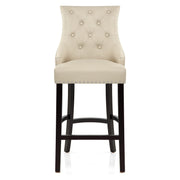 Lederfaserstoff  Barhocker - Ascot Beige