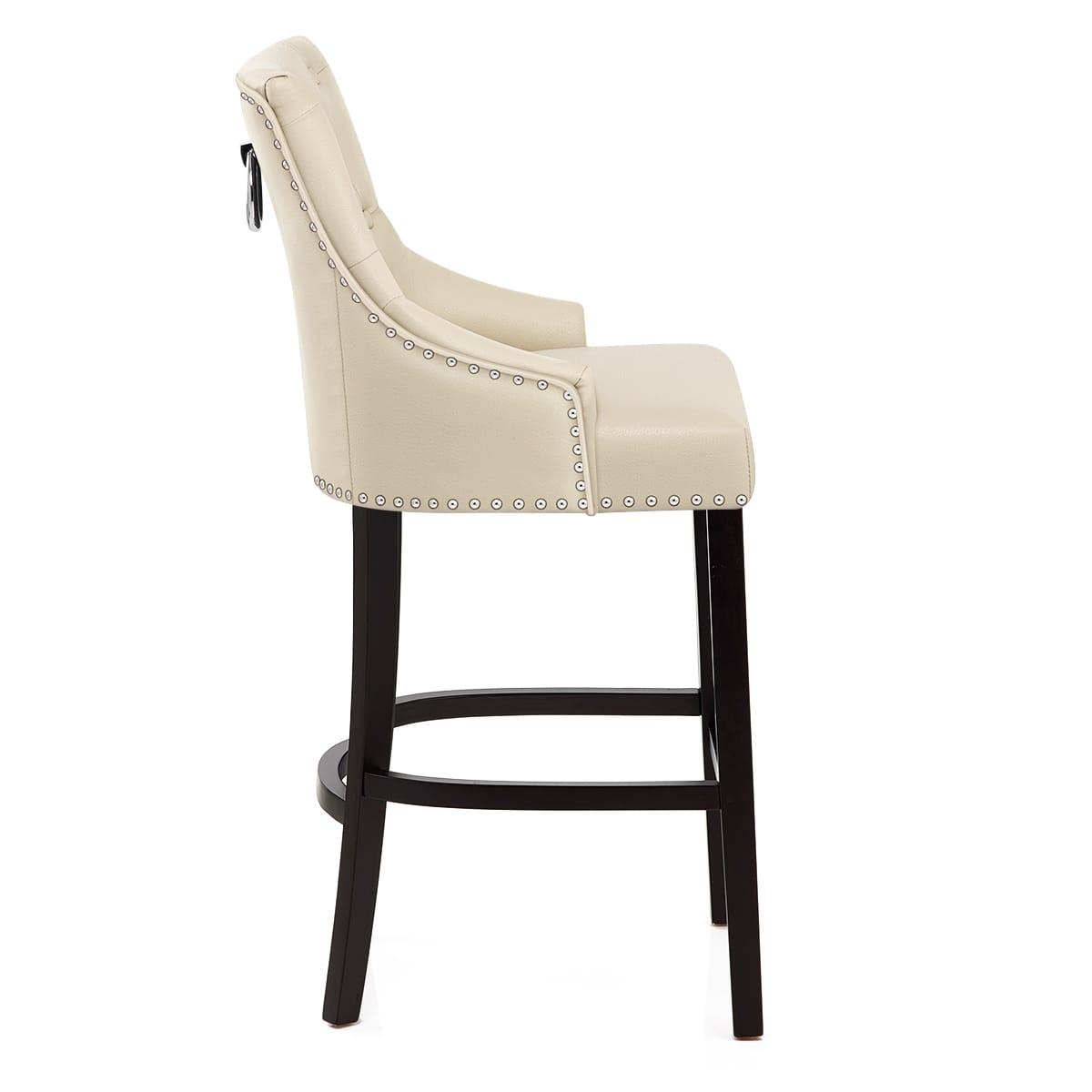 Lederfaserstoff  Barhocker - Ascot Beige
