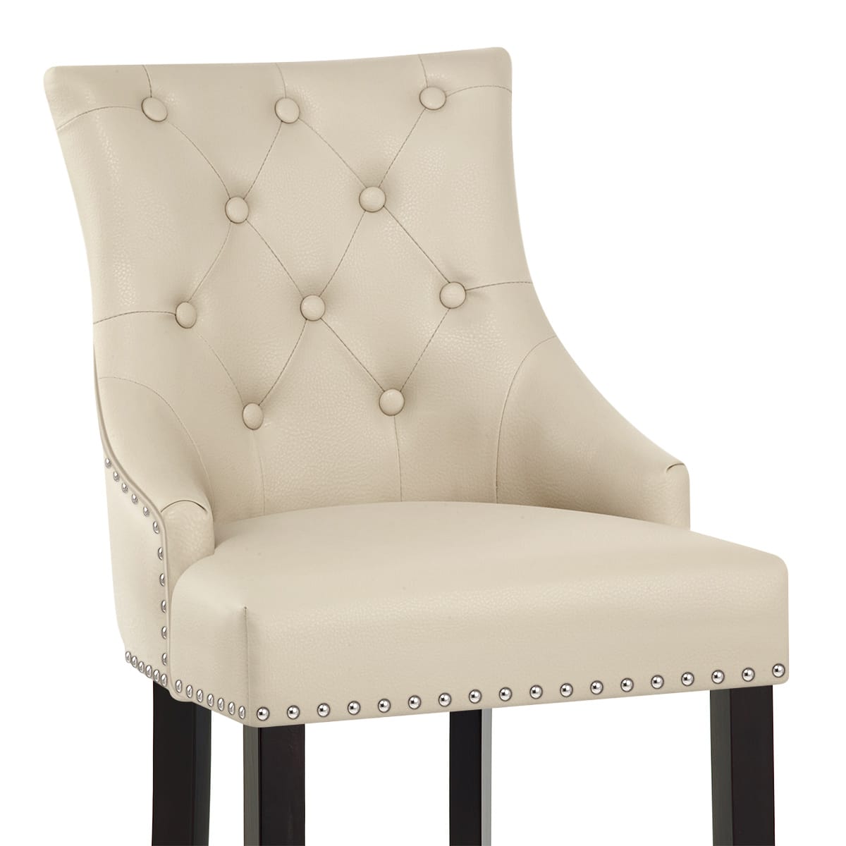 Lederfaserstoff  Barhocker - Ascot Beige