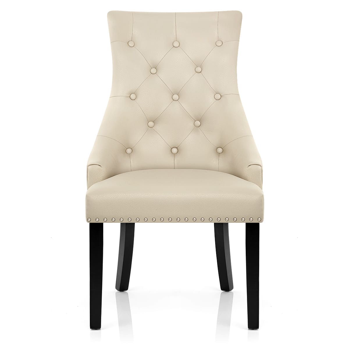 Esszimmerstuhl - Ascot - Leder Beige