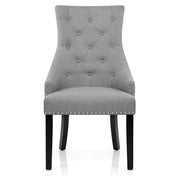 Esszimmerstuhl - Ascot - Stoff Grau