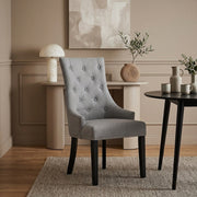 Esszimmerstuhl - Ascot - Stoff Grau