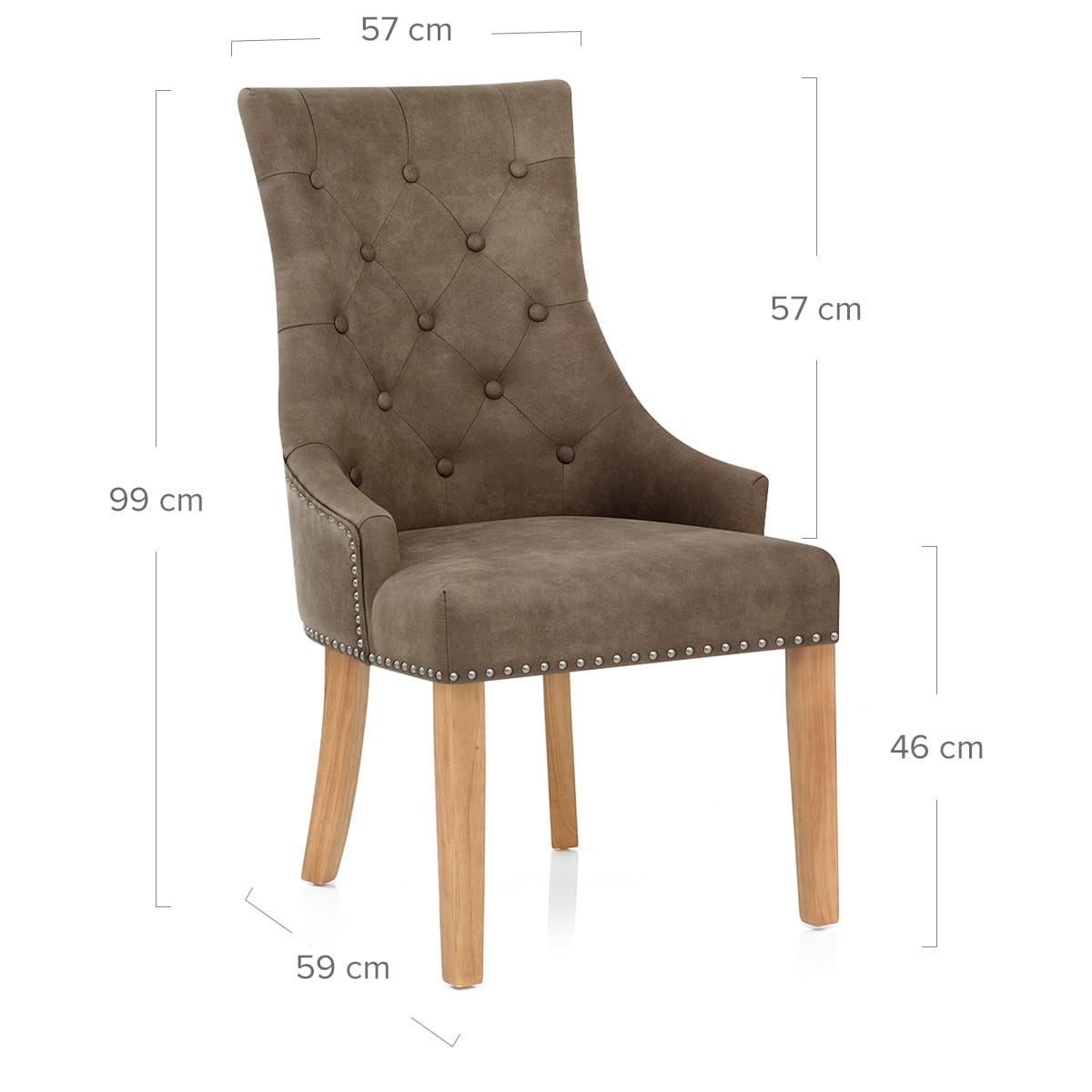 Sedia Ecopelle Quercia - Ascot Marrone