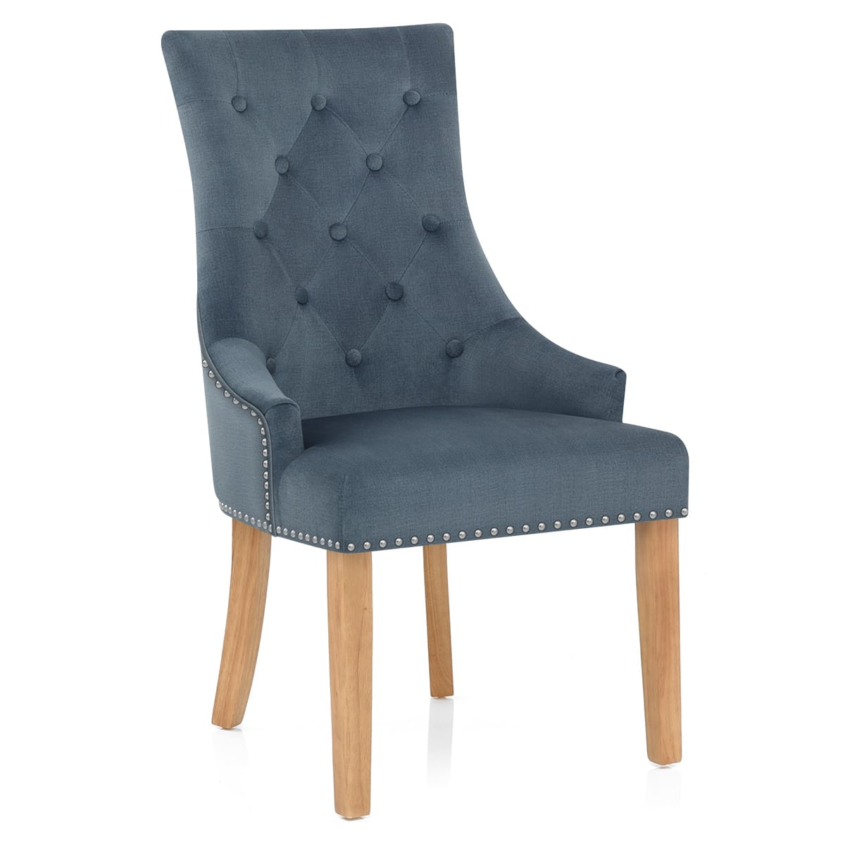 Sedia Tessuto Quercia - Ascot Blu