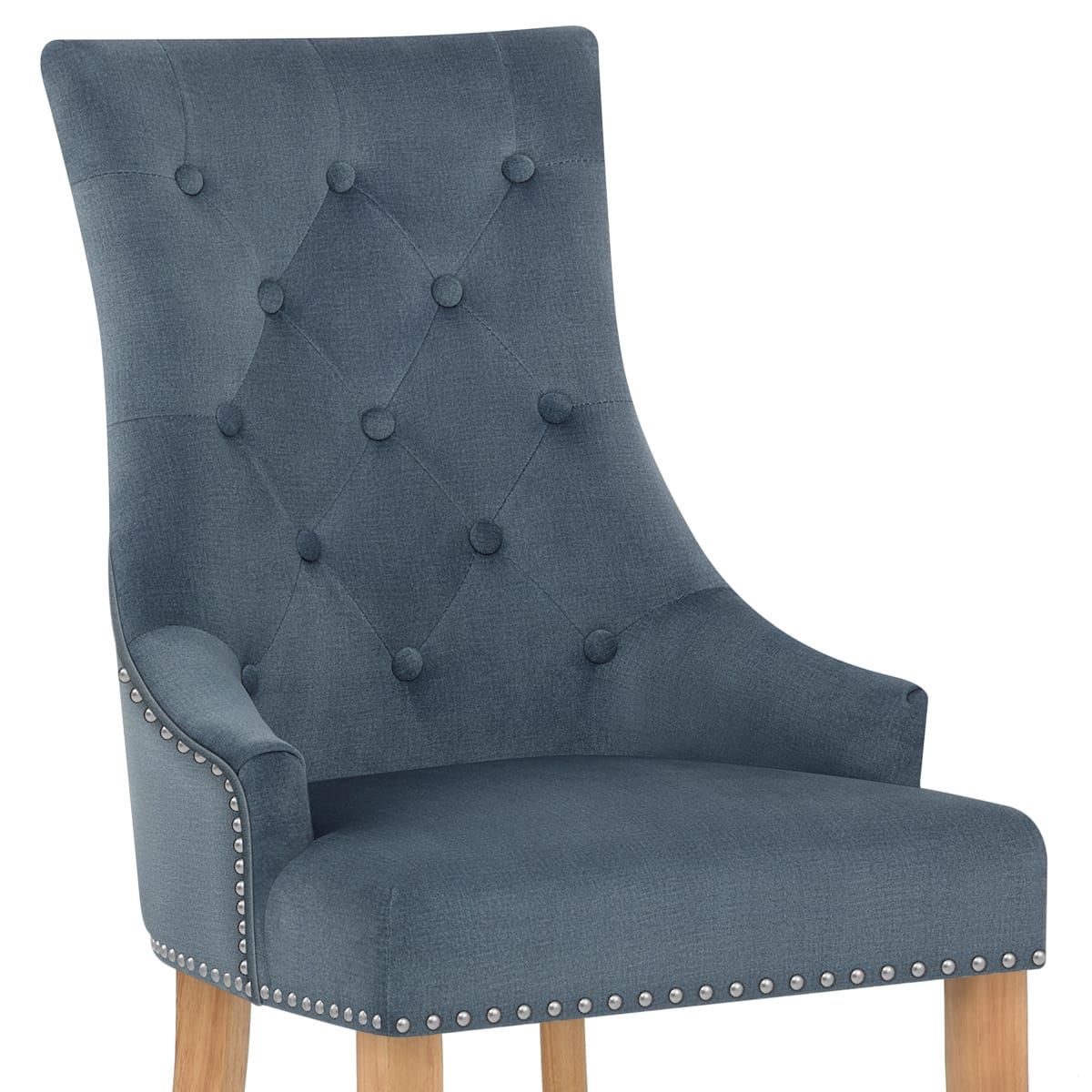 Sedia Tessuto Quercia - Ascot Blu