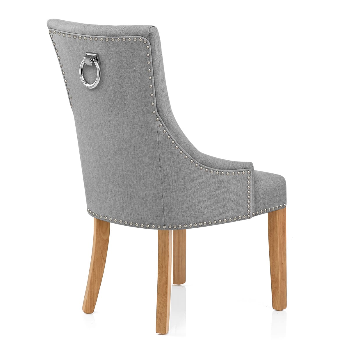 Esszimmerstuhl Stoff - Ascot - Eiche Grau