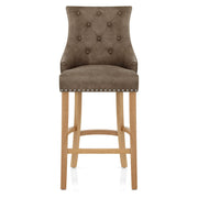 Kunstleder Barhocker - Ascot - Eiche Braun