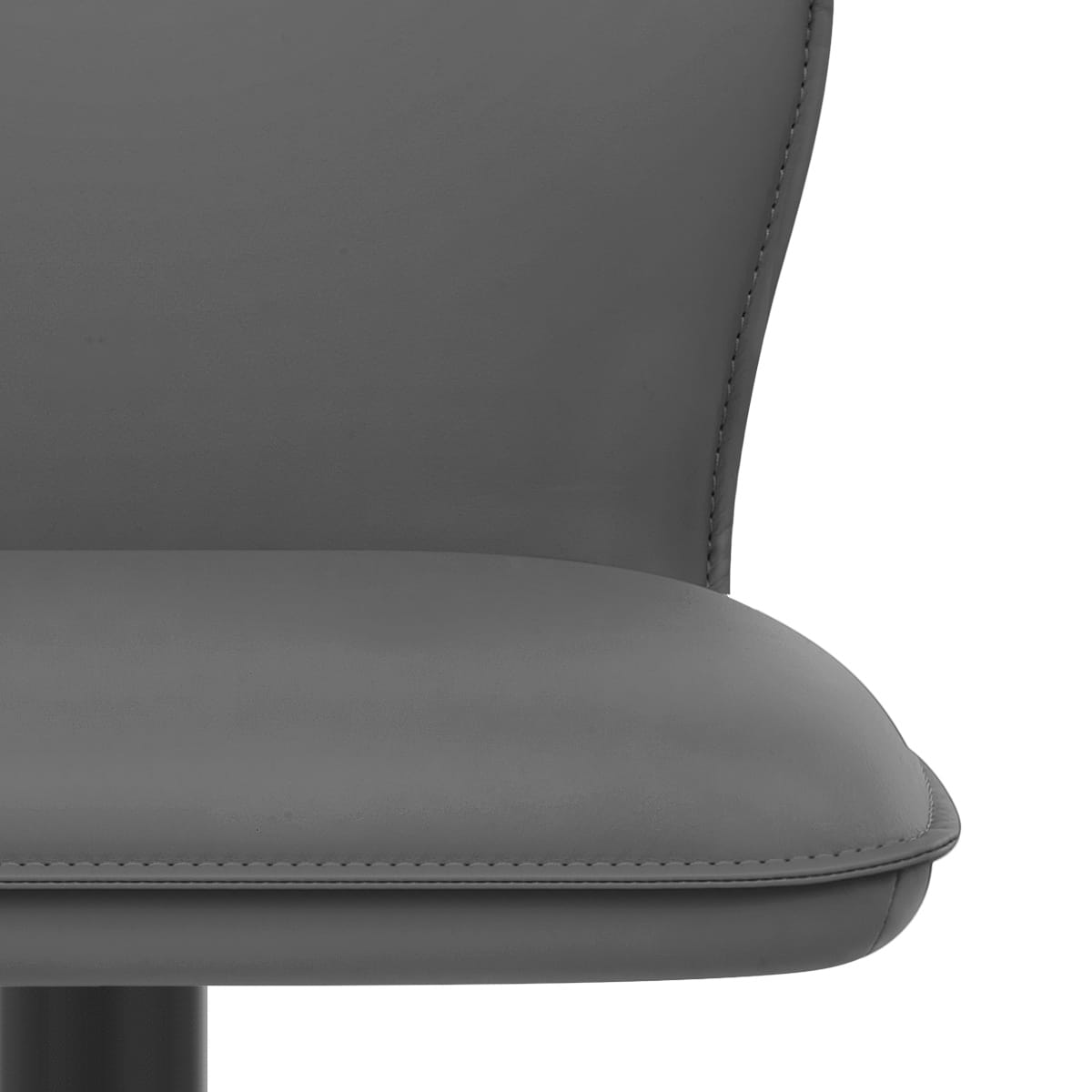 Sgabello Ecopelle Metallo - Ava Grigio