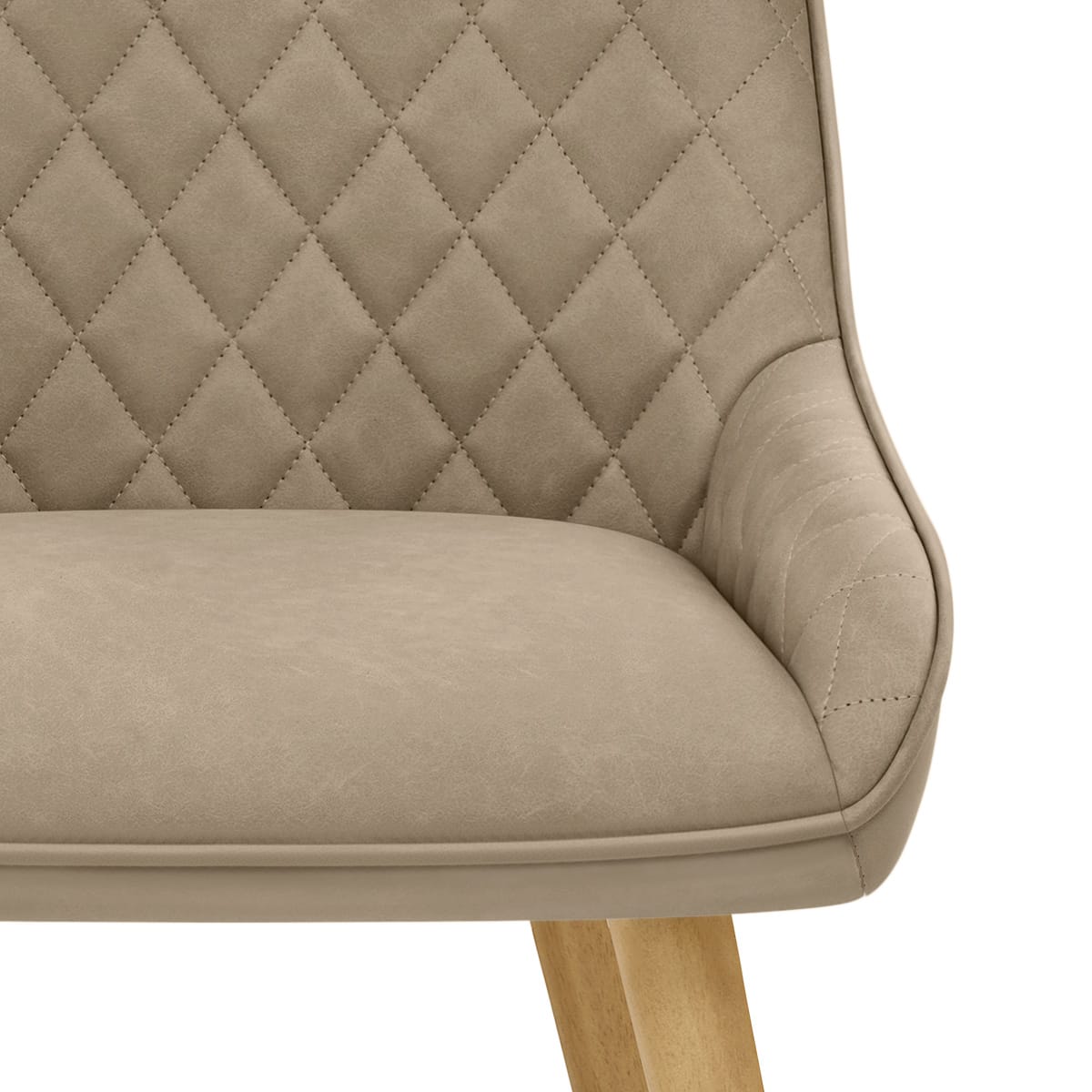 Sedia da Pranzo Ecopelle Legno - Azure Talpa