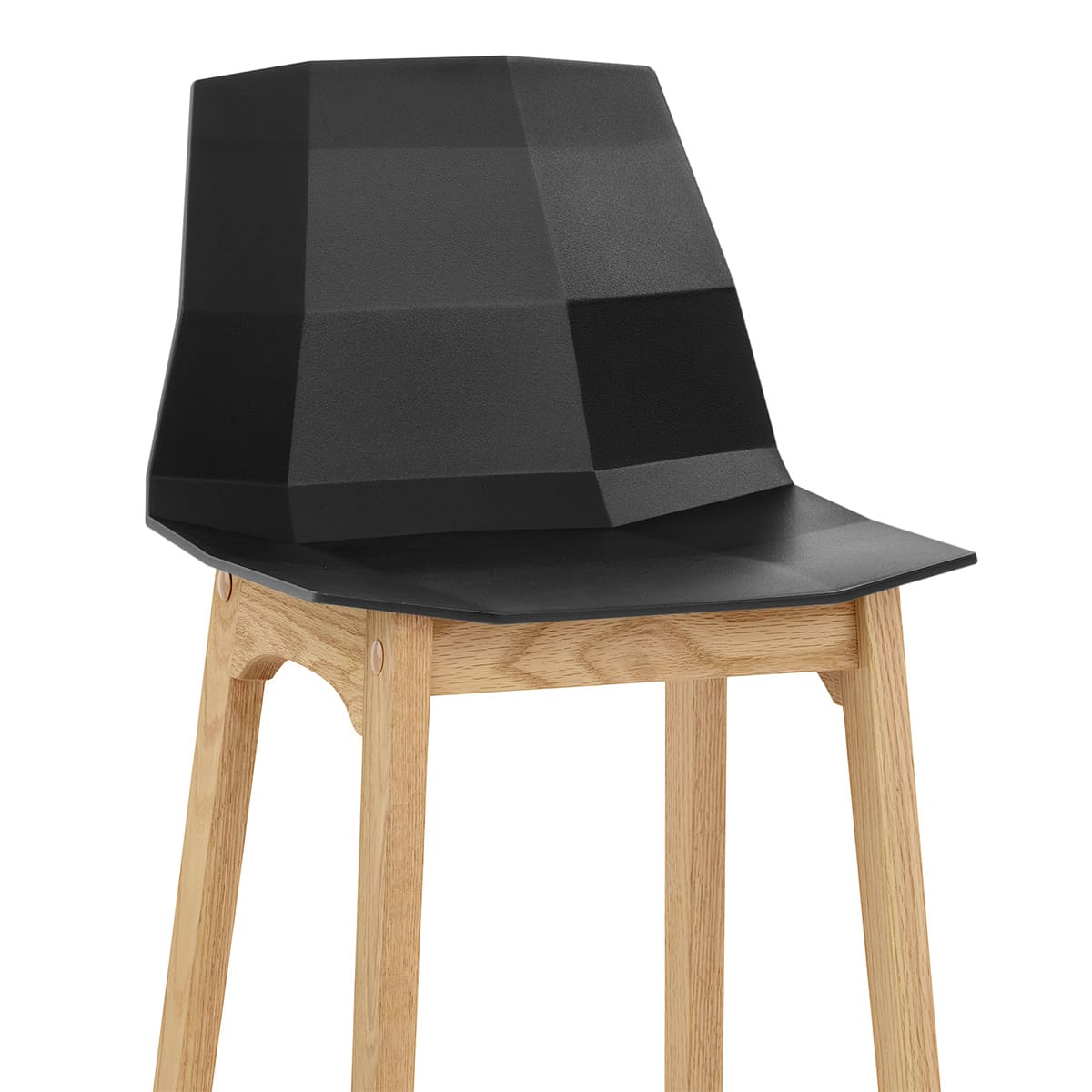 Barhocker Eiche - Bali Schwarz