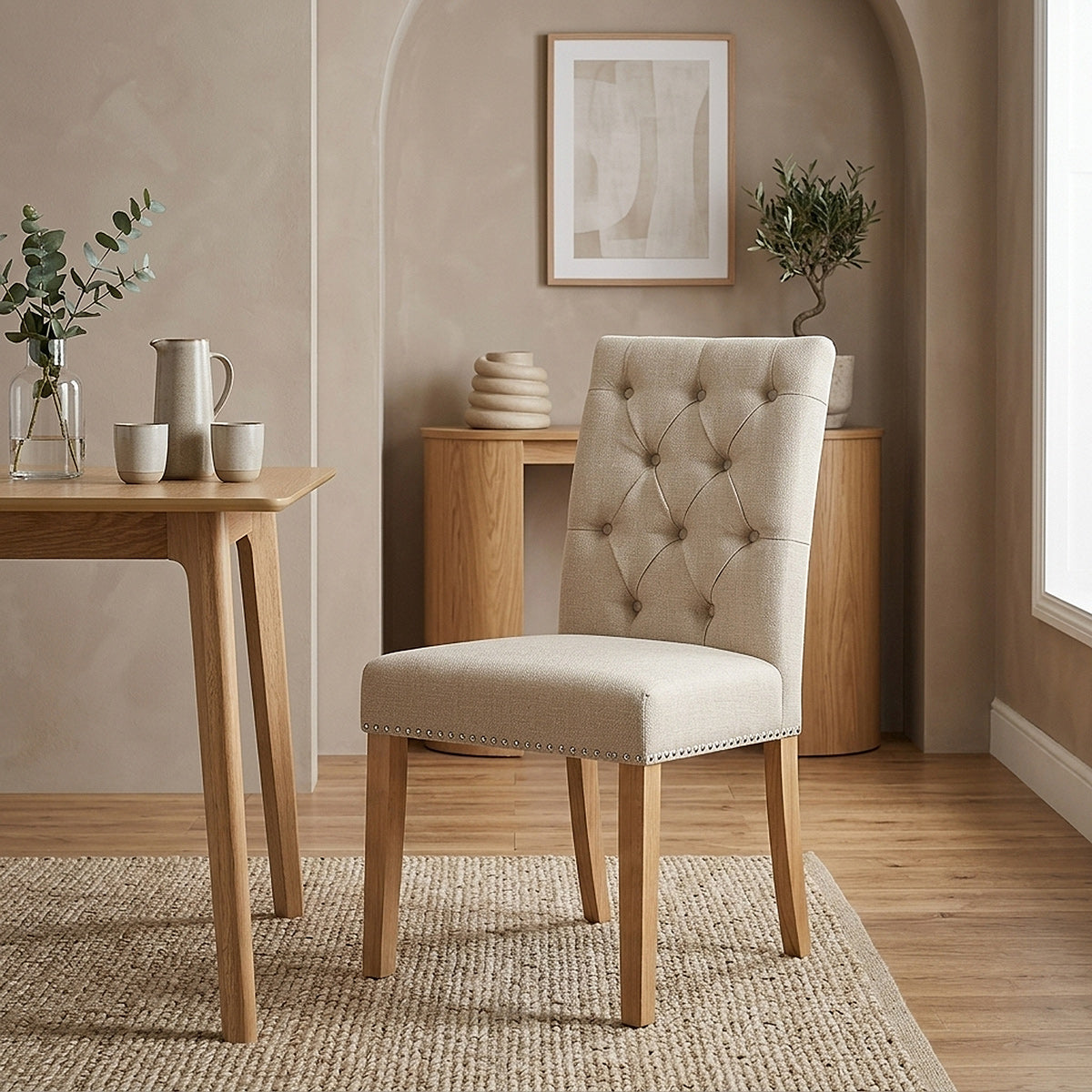 Esszimmerstuhl Stoff - Barrington Beige