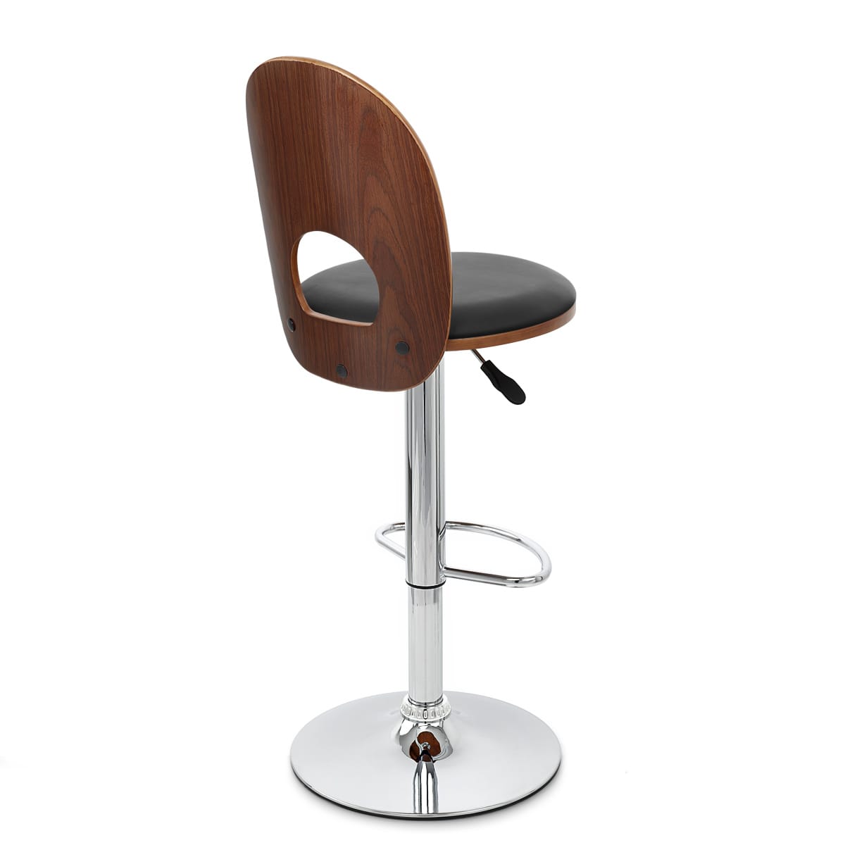 Sedia Legno Cromato - Bolero Nero