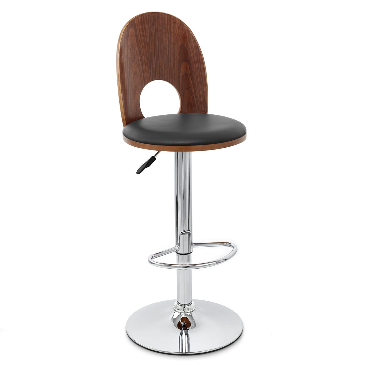 Sedia Legno Cromato - Bolero Nero