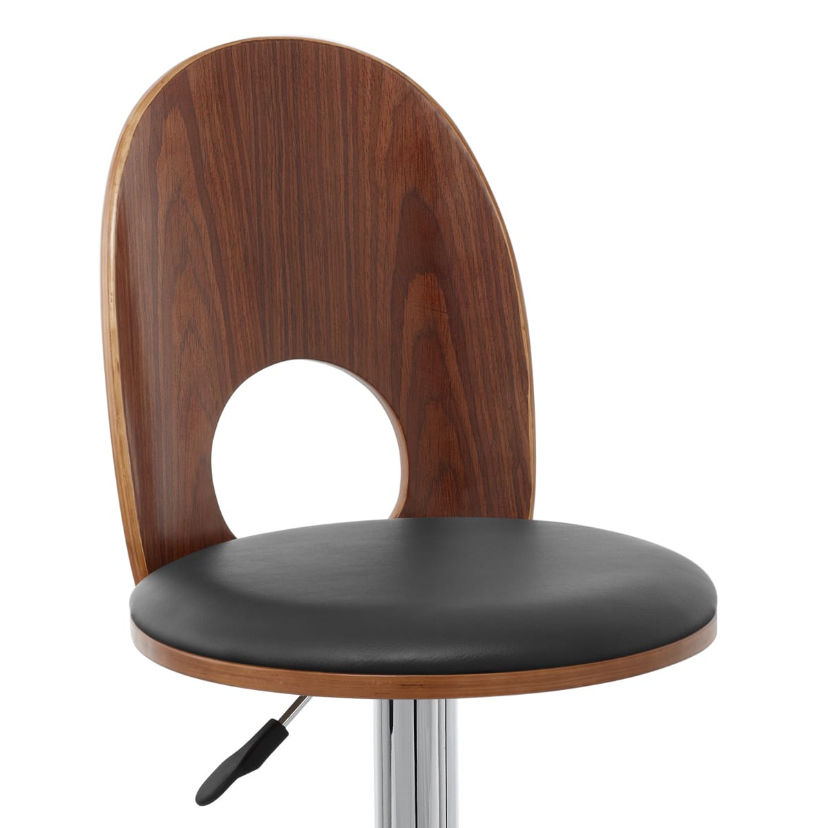 Sedia Legno Cromato - Bolero Nero