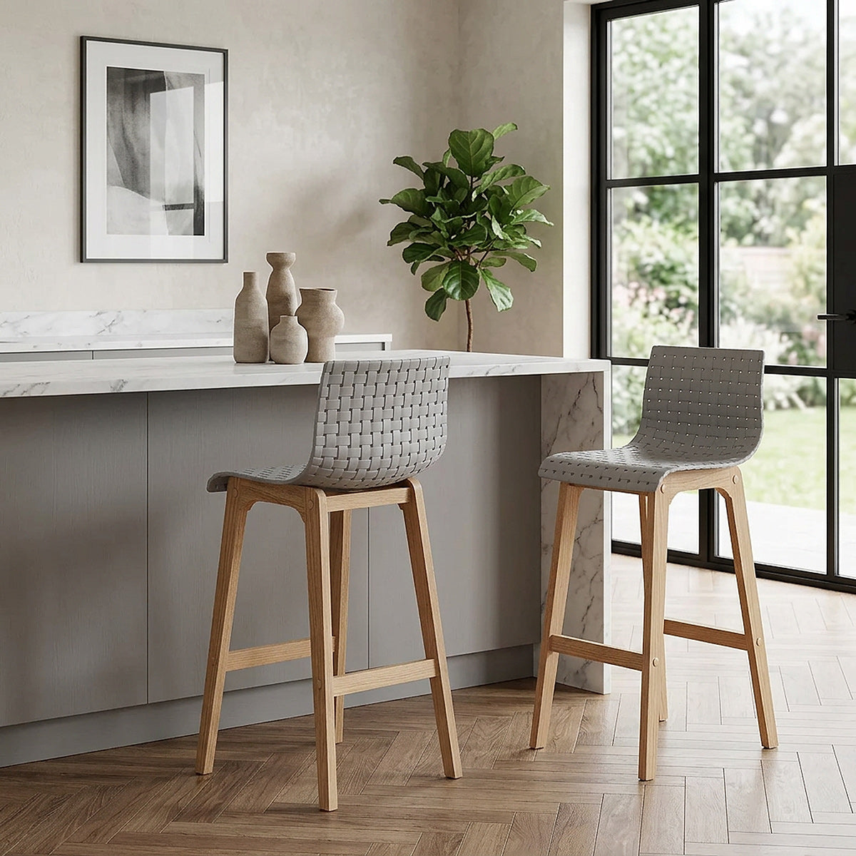 Sgabello Rovere - Bondi Grigio
