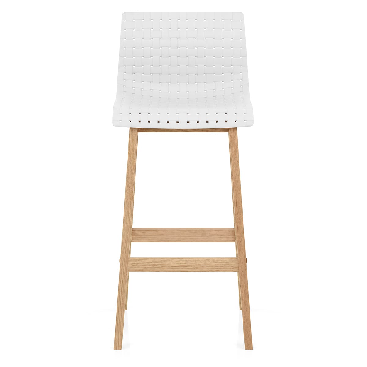 Barhocker Eiche - Bondi Weiß