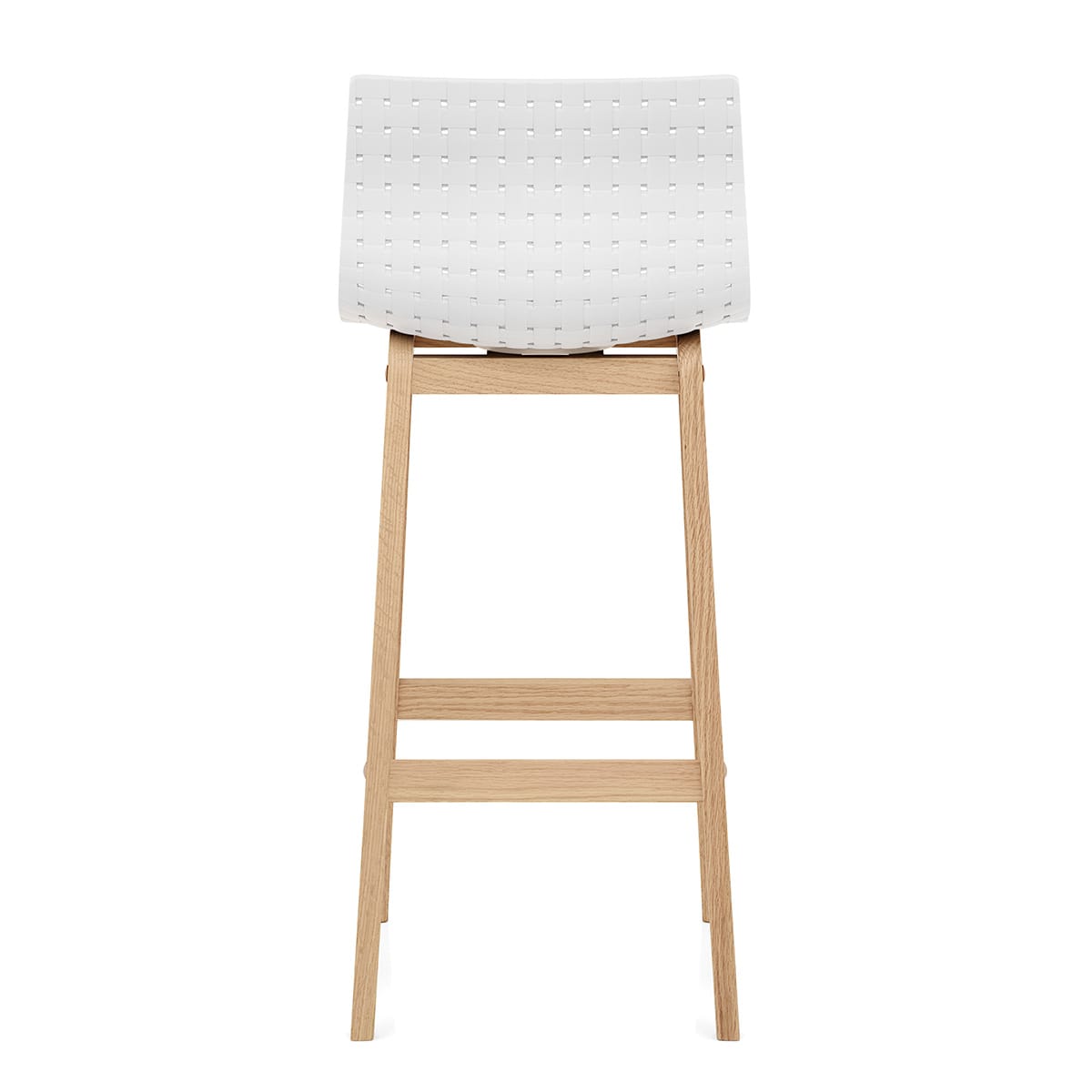 Barhocker Eiche - Bondi Weiß