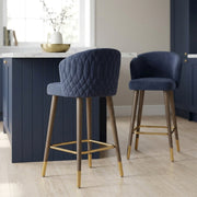 Barhocker Stoff - Boston Blau