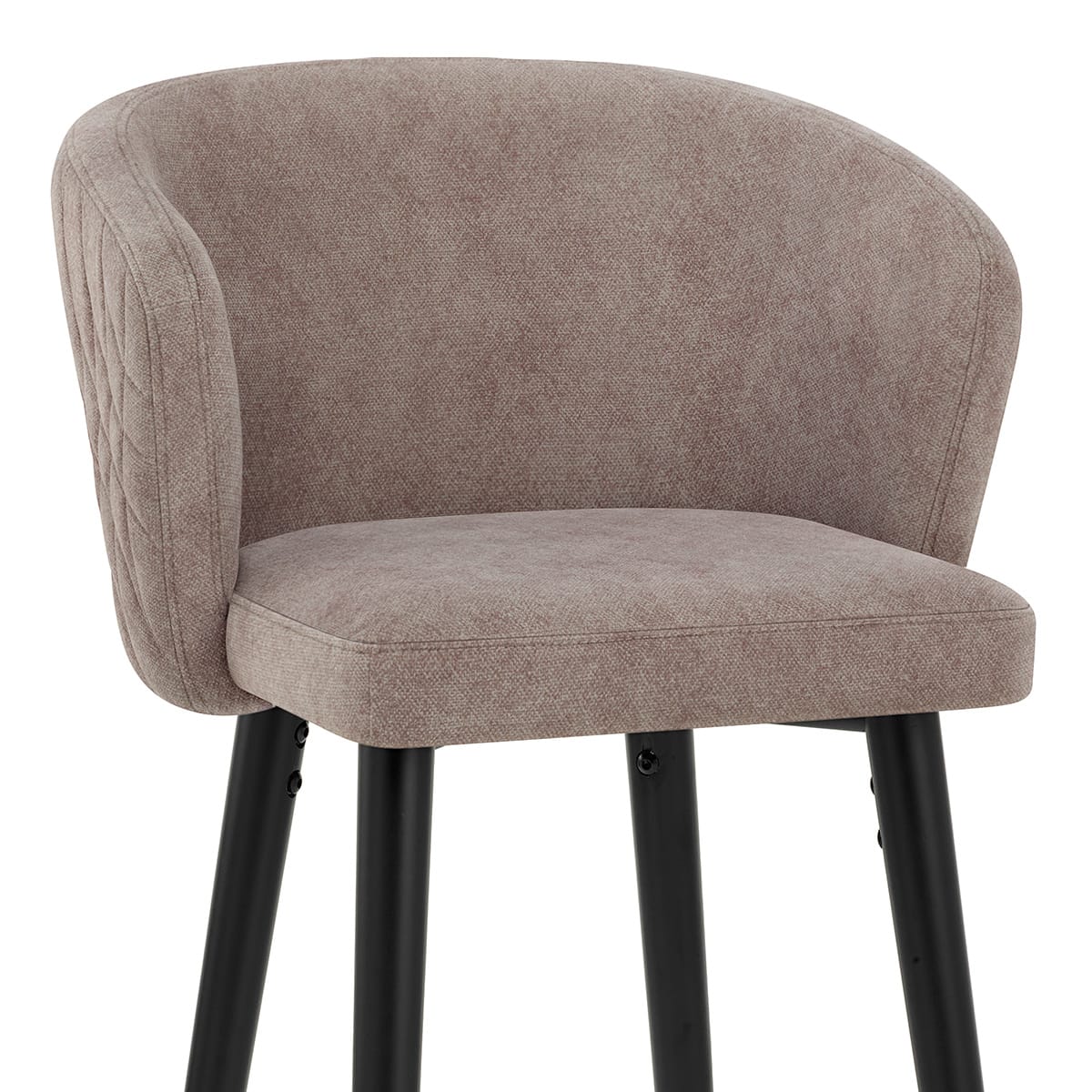 Barhocker Stoff - Boston Braungrau