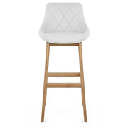 Sgabello Ecopelle - Breeze Bianco
