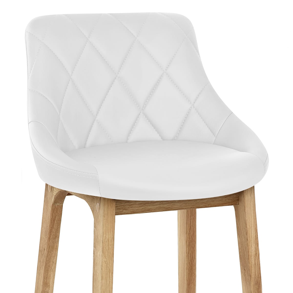 Sgabello Ecopelle - Breeze Bianco