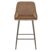 Sgabello Velluto - Brisbane Marrone
