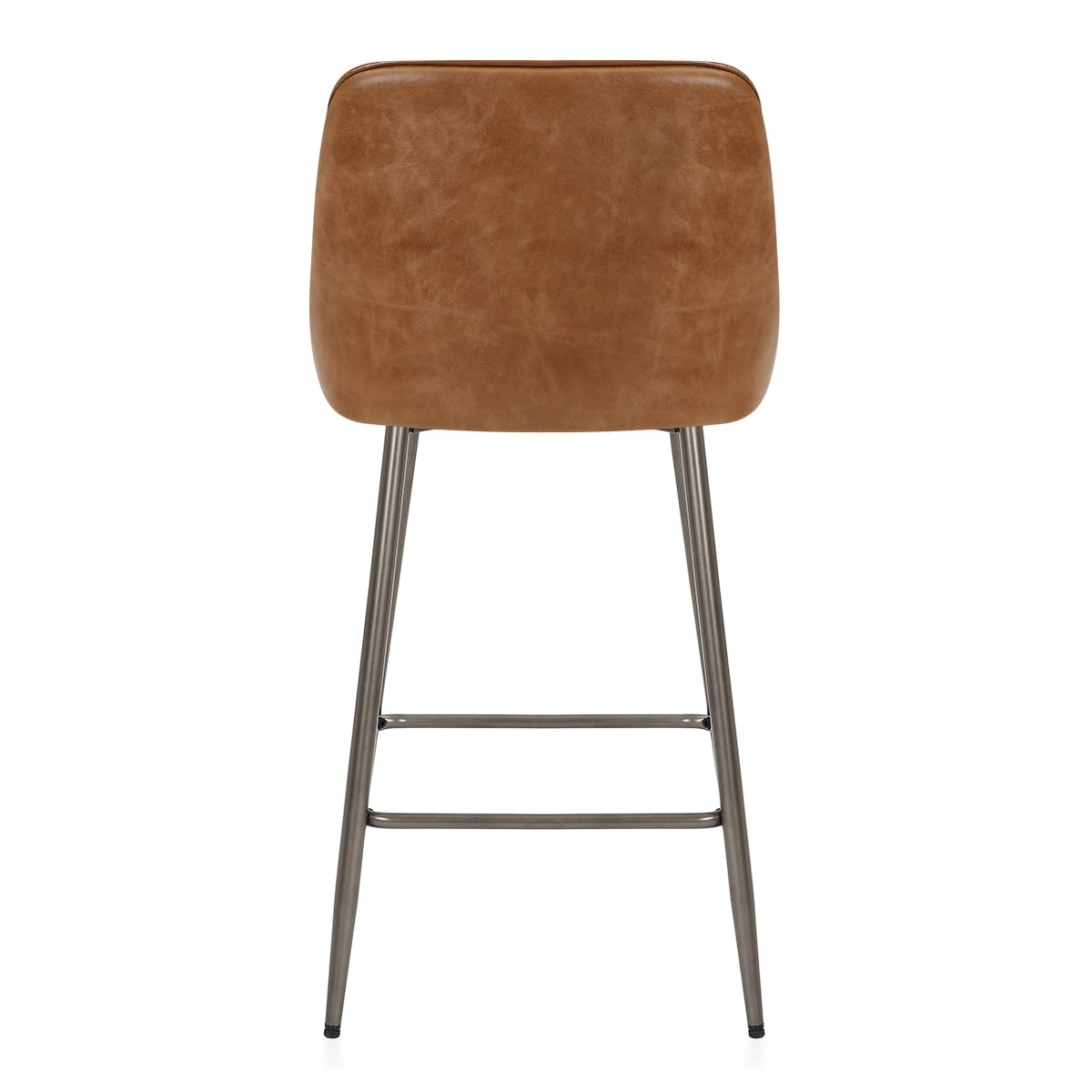 Sgabello Vera Pelle - Brisbane Marrone
