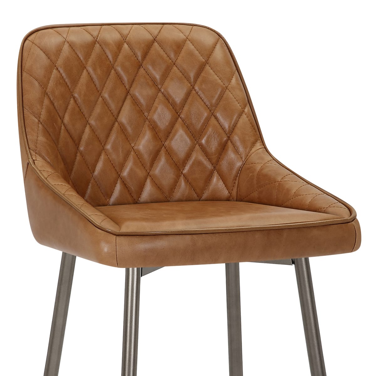 Sgabello Vera Pelle - Brisbane Marrone