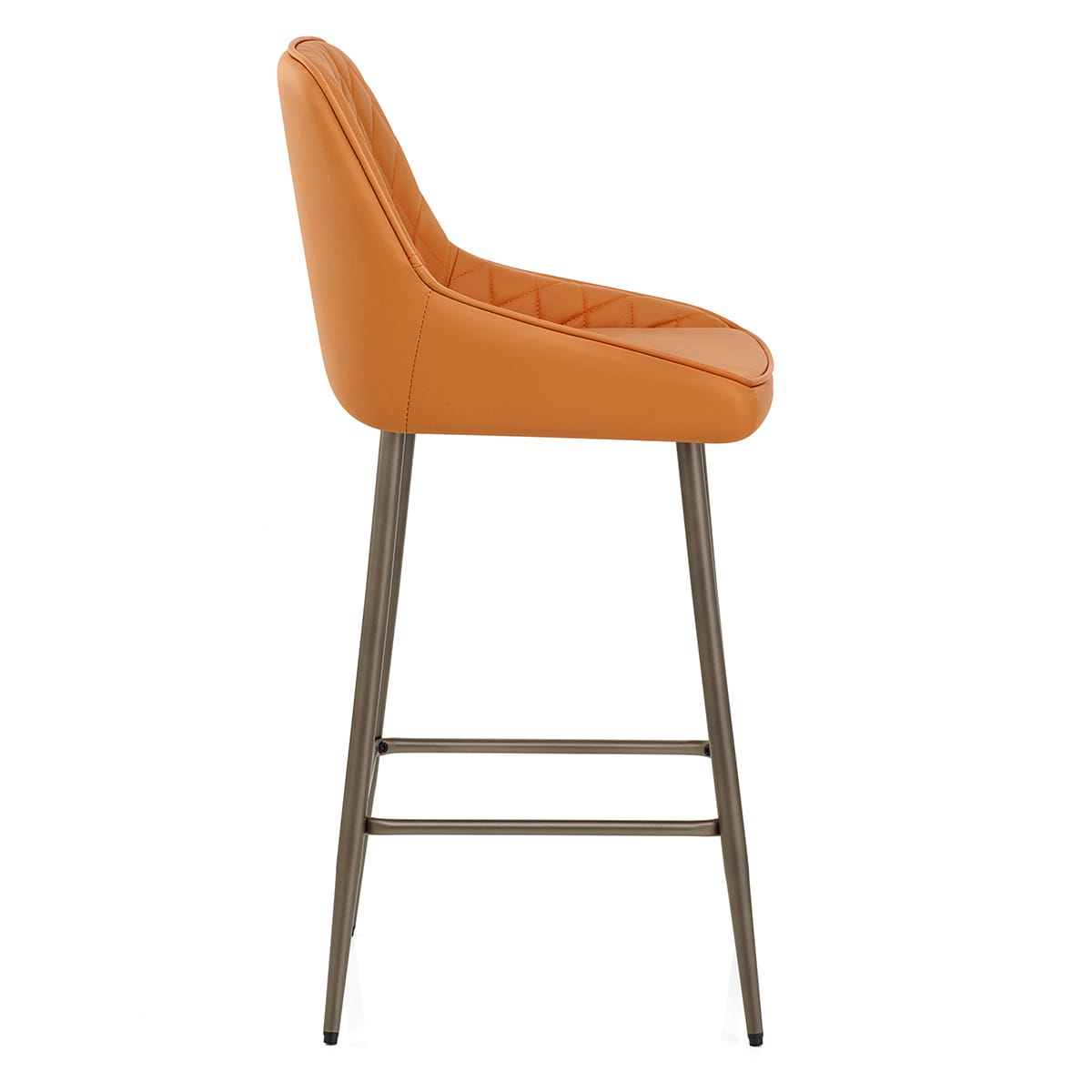 Barhocker Echtleder - Brisbane Orange