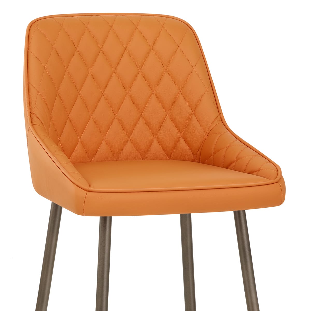 Barhocker Echtleder - Brisbane Orange