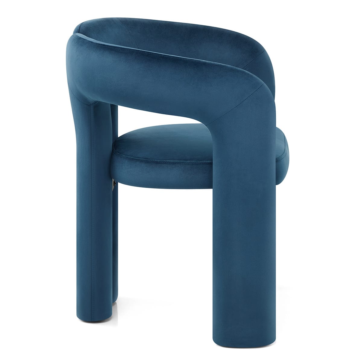 Sedia Velluto - Bubble Blu