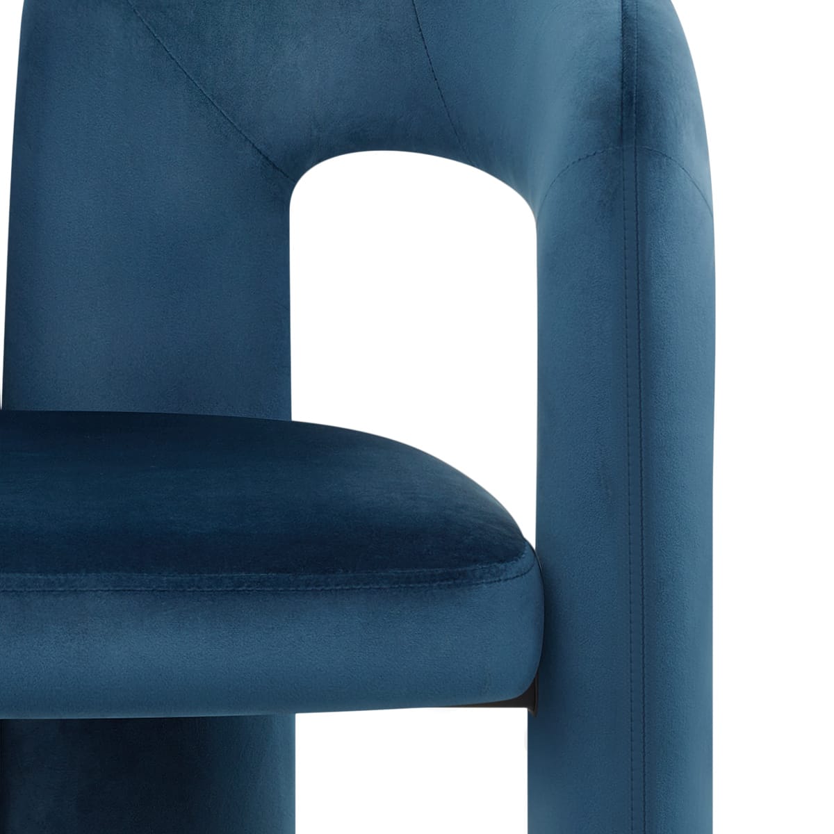 Sedia Velluto - Bubble Blu