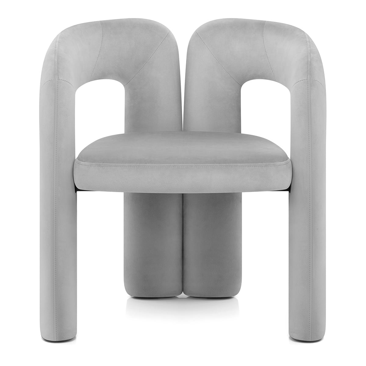 Sedia Velluto - Bubble Grigio