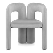 Sedia Velluto - Bubble Grigio