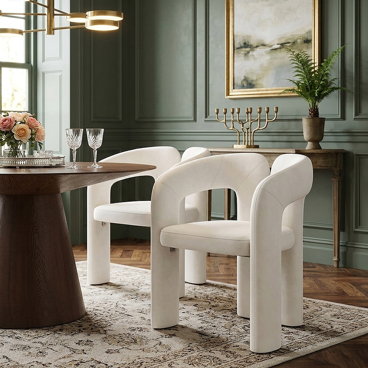 Samt Stuhl - Bubble Beige