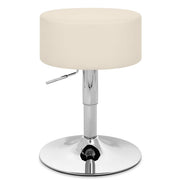 Kunstleder Hocker Chrom - Bullet Beige