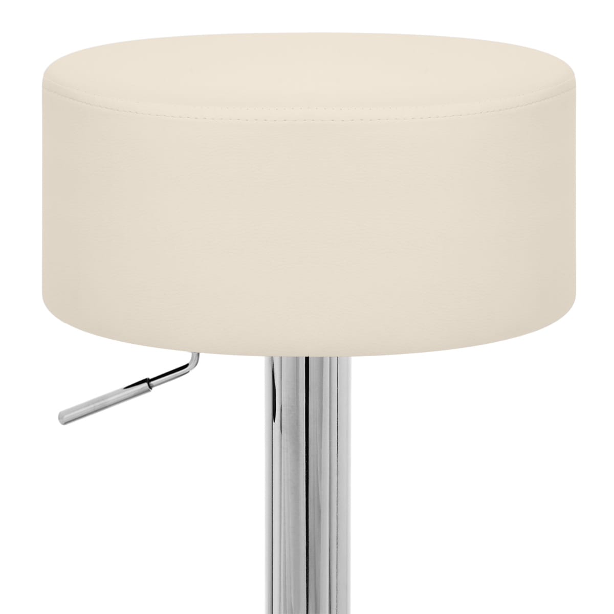 Kunstleder Hocker Chrom - Bullet Beige
