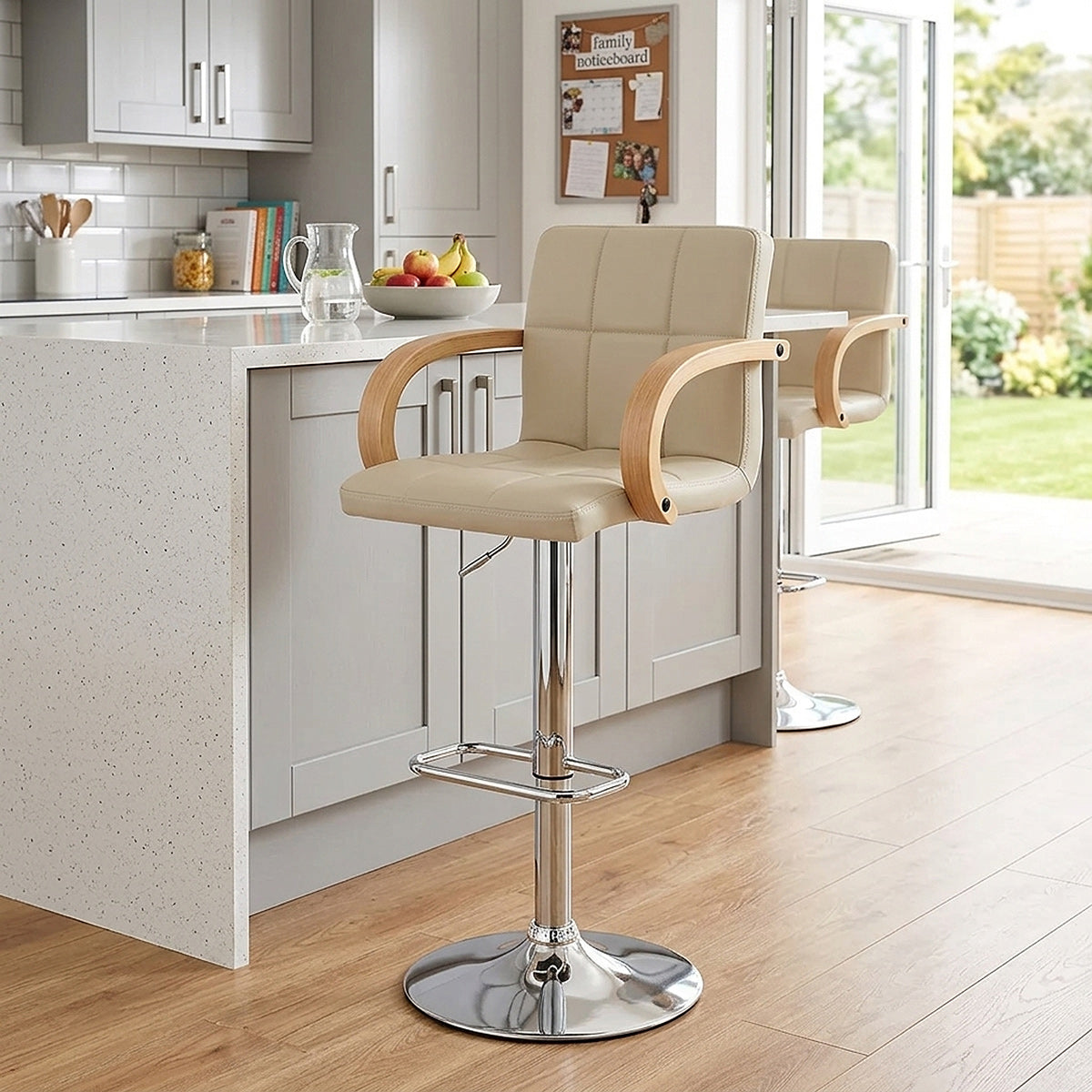 Barhocker Eiche - Burton Beige