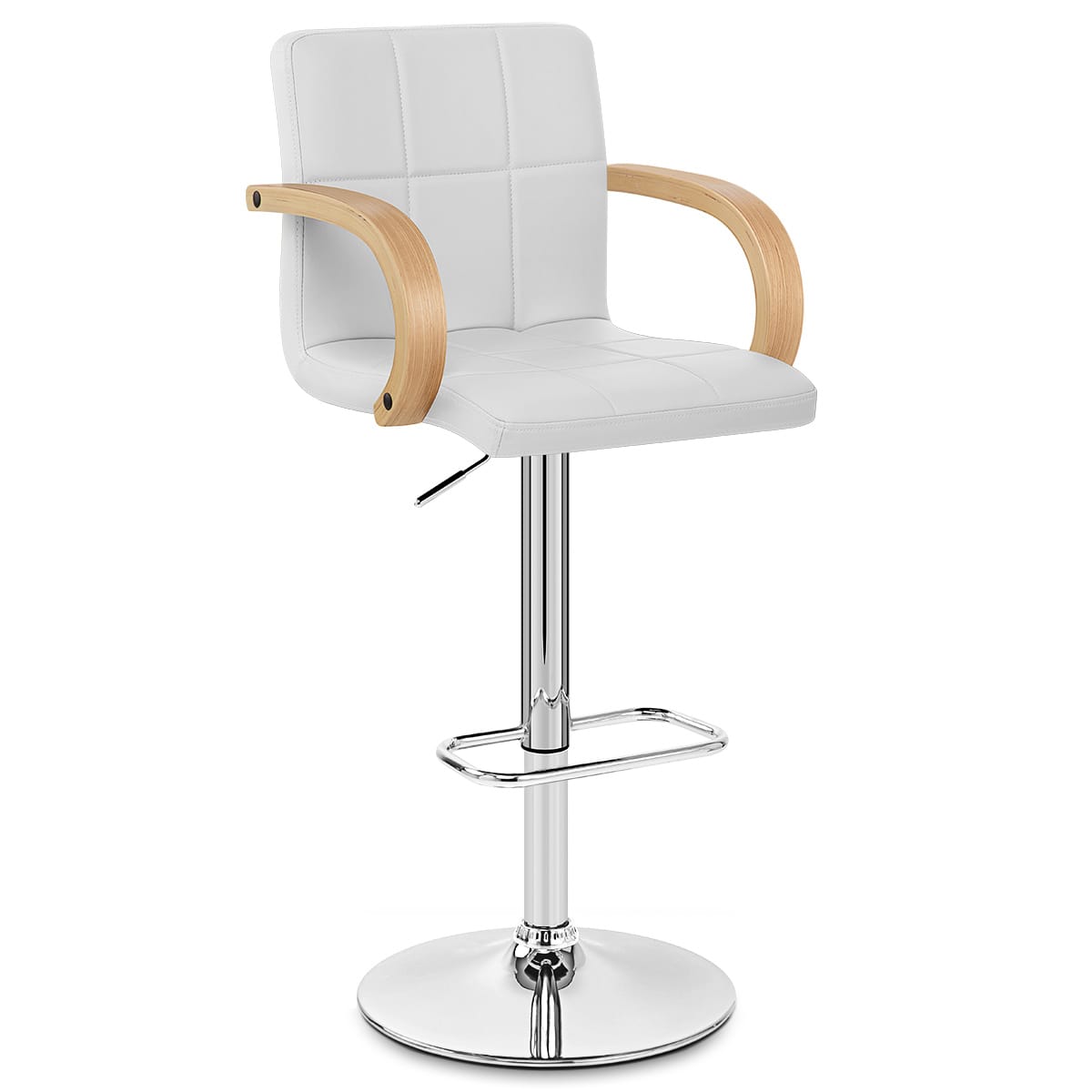 Barhocker Burton Eiche und Kunstleder