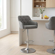 Barhocker Stoff - Butler Grau