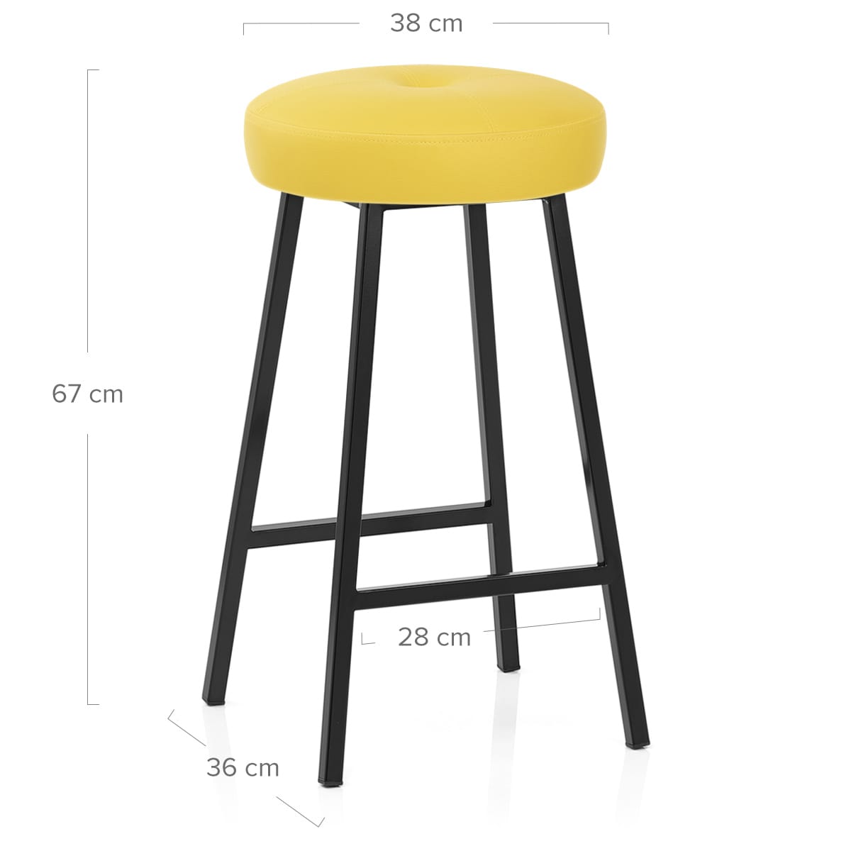 Sgabello Ecopelle - Buzz Giallo