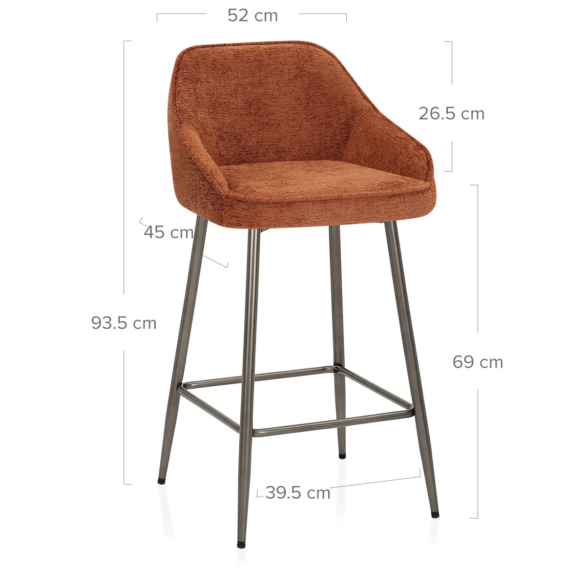 Stoffbarhocker - Cairns Orange