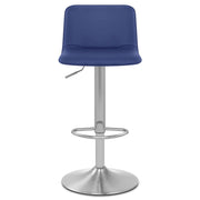 Sgabello Ecopelle Satinato - Cape Blu
